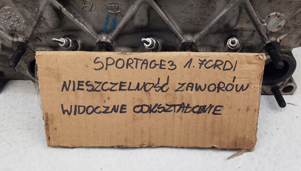 фото №8, Ix35 sportage 1.7 crdi d4fd головка двигателя oryg