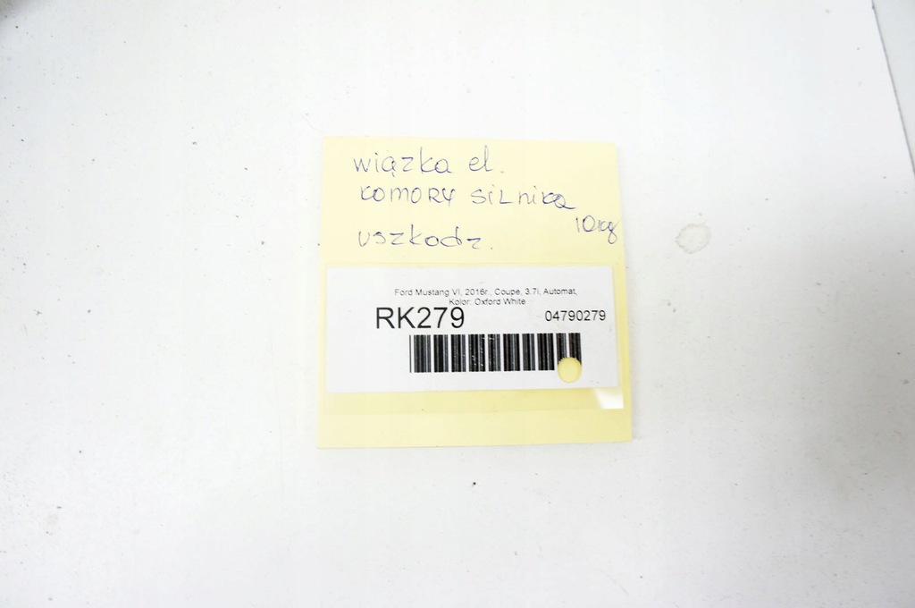 фото №7, Rk279 ford mustang vi ^ 3.7i жгут двигателя 10kg