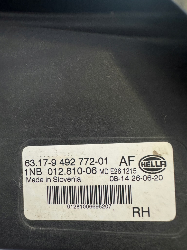 Купить Bmw x3 g01 18 r противотуманная фара led drl правый 1nb01281006