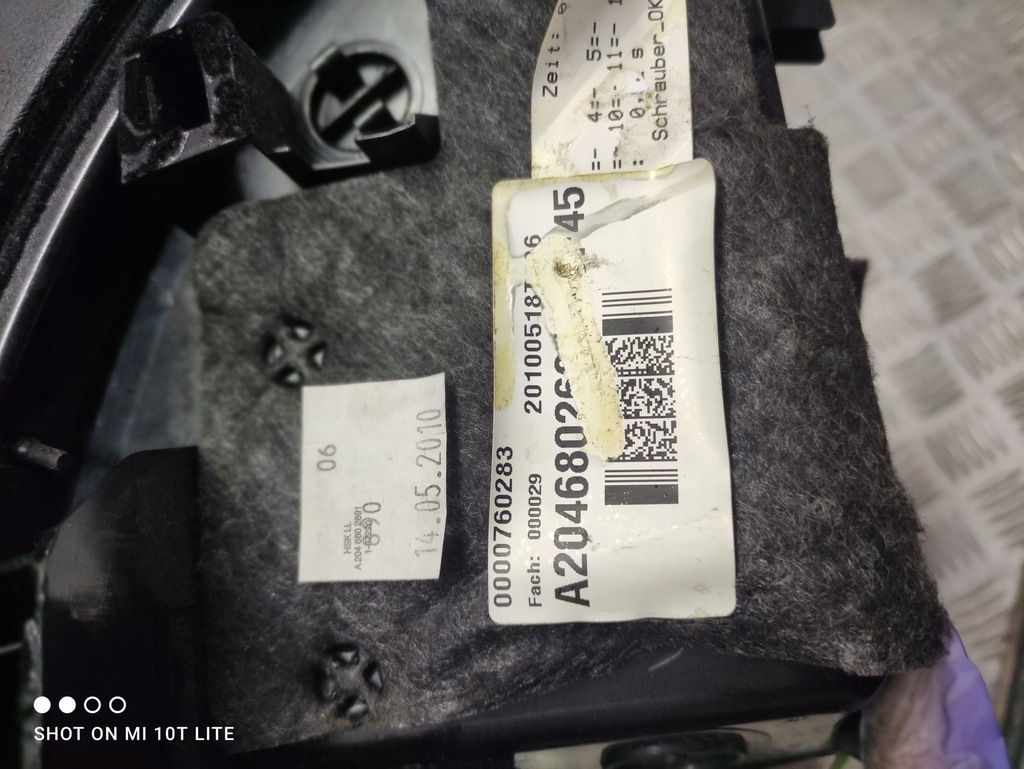 фото №6, Бардачок пассажира mercedes-benz оригинальный номер a2046802691