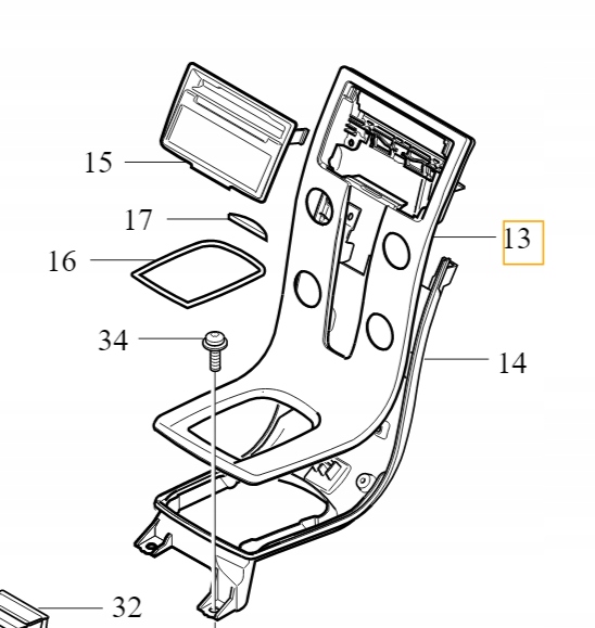 фото №1, Volvo c30 s40 v50 r-design панель накладка wodospad d