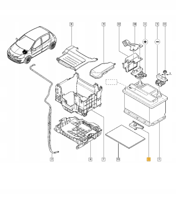 фото №6, Кронштейн кронштейн акумулятор renault оригінальний номер 244382477r