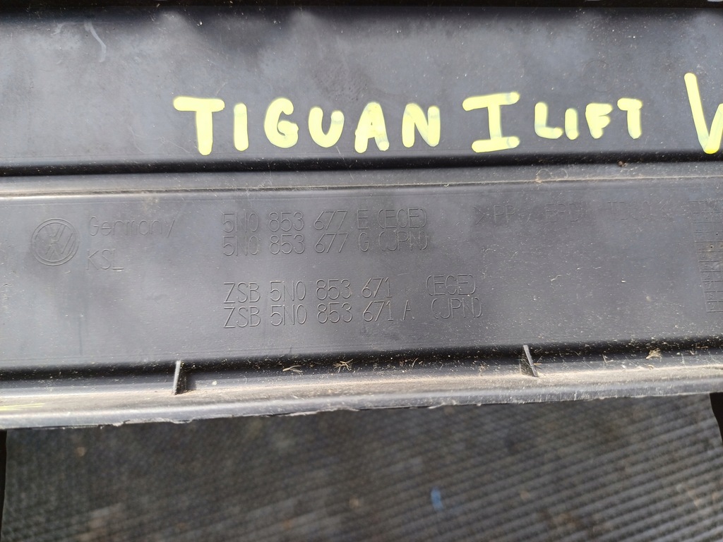 фото №11, Vw tiguan i 5n0 lift 2011- решётка решётка радиатора решётка радиатора бампера 5n0853677e