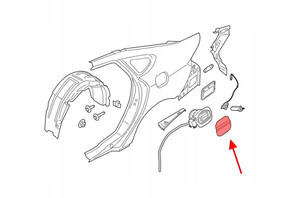 фото №3, Крышка заливной топлива ford fusion mk2 2012-20 sedan
