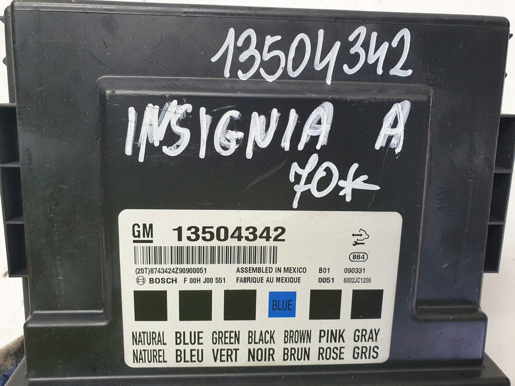 фото №4, Модуль комфорта opel insignia a 13504342