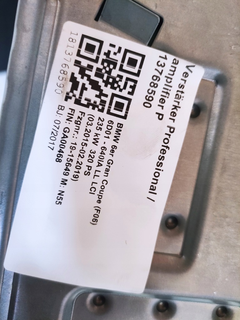 фото №6, Динаміки підсилювач harman kardon bmw 6 f06 m6