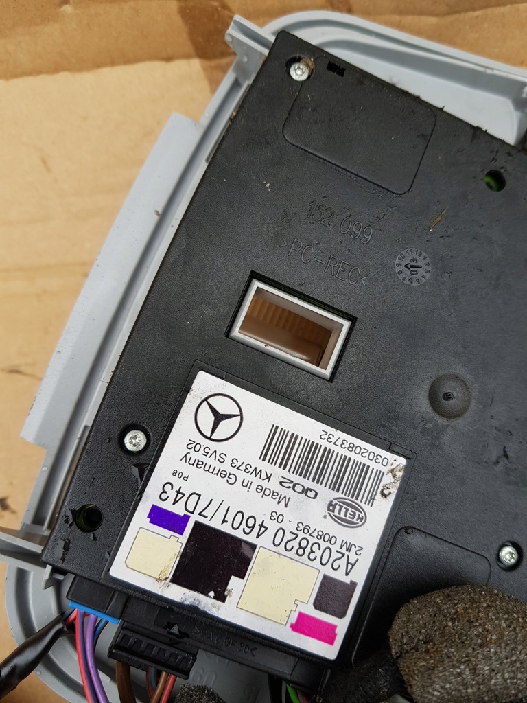 фото №6, Дзеркало заднього виду лампа салону mercedes c klasa w203 fl 744