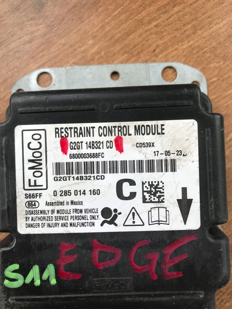 фото №2, Ford edge датчик модуль подушка безпеки g2gt-14b321-cd