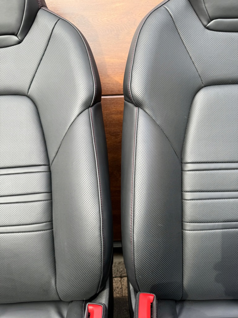 фото №8, Porsche cayenne 9y lift сидіння заднє сидіння салон шкіра czerwona nić