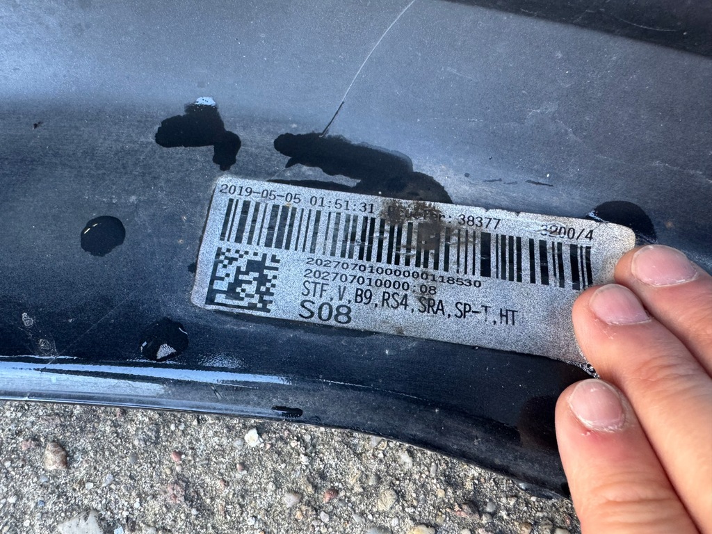 фото №14, Audi a4 8w0 rs4 бампер перед передний org