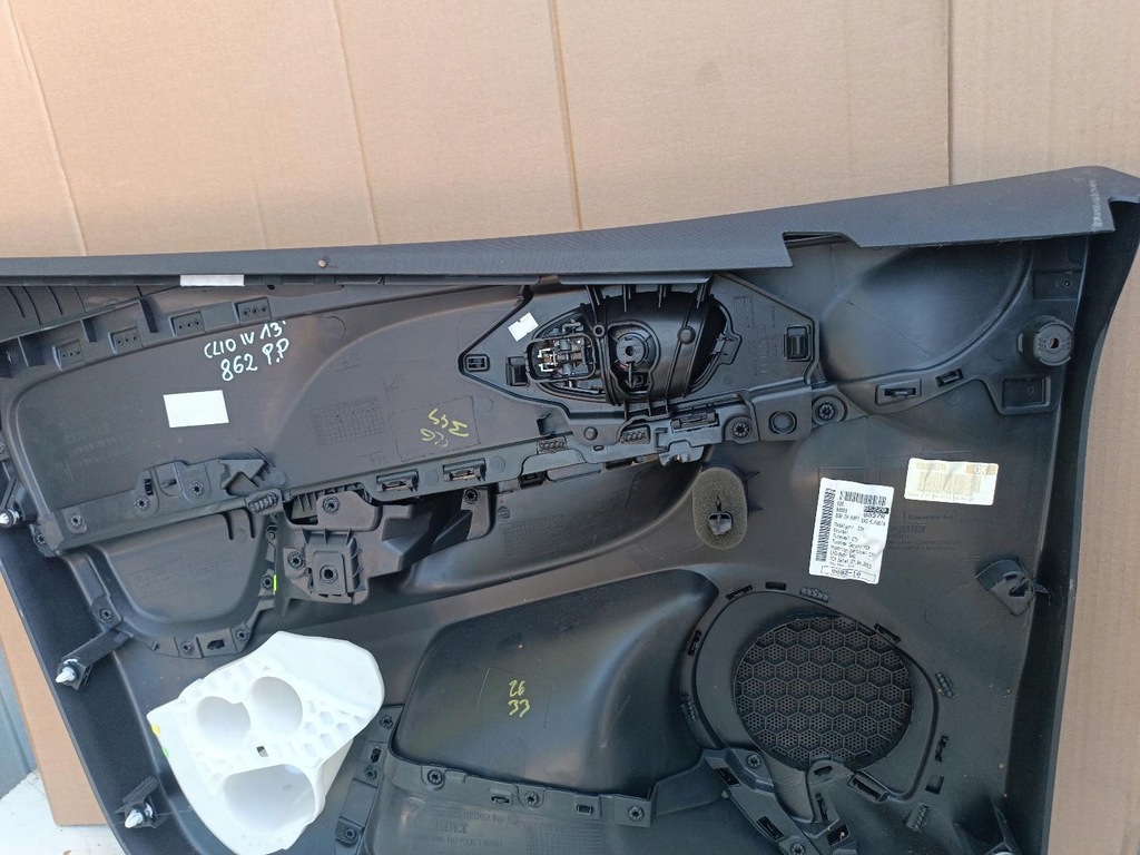 фото №11, Обшивка обивка дверь правый перед renault clio iv 809004539r