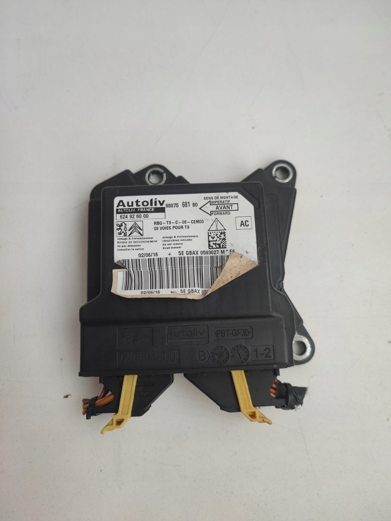 фото №15, Приборная панель консоль подушка безопасности подушка ремни датчик peugeot 308 ii t9