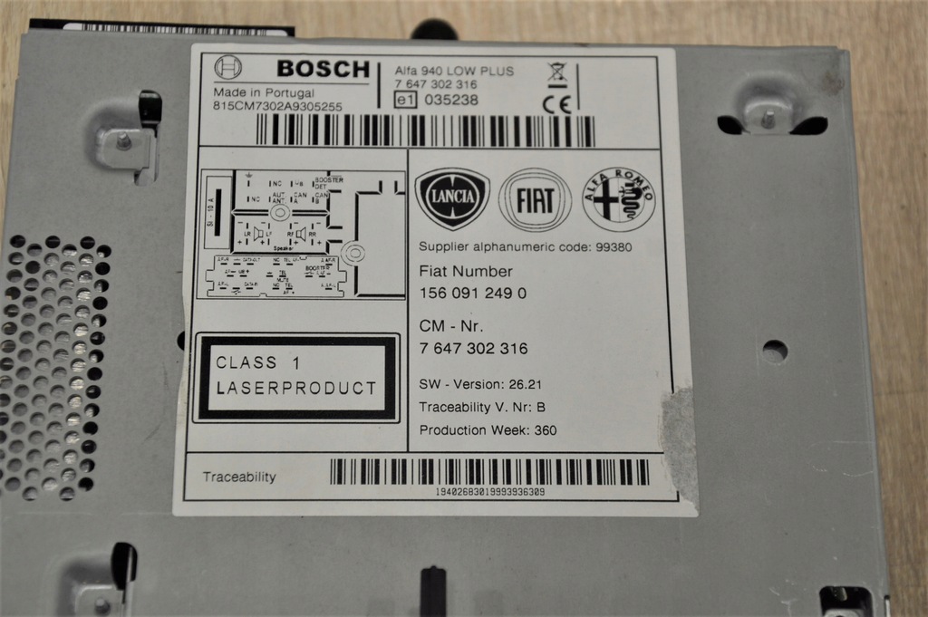 фото №3, Радио радиопроигрыватель cd alfa romeo giulietta