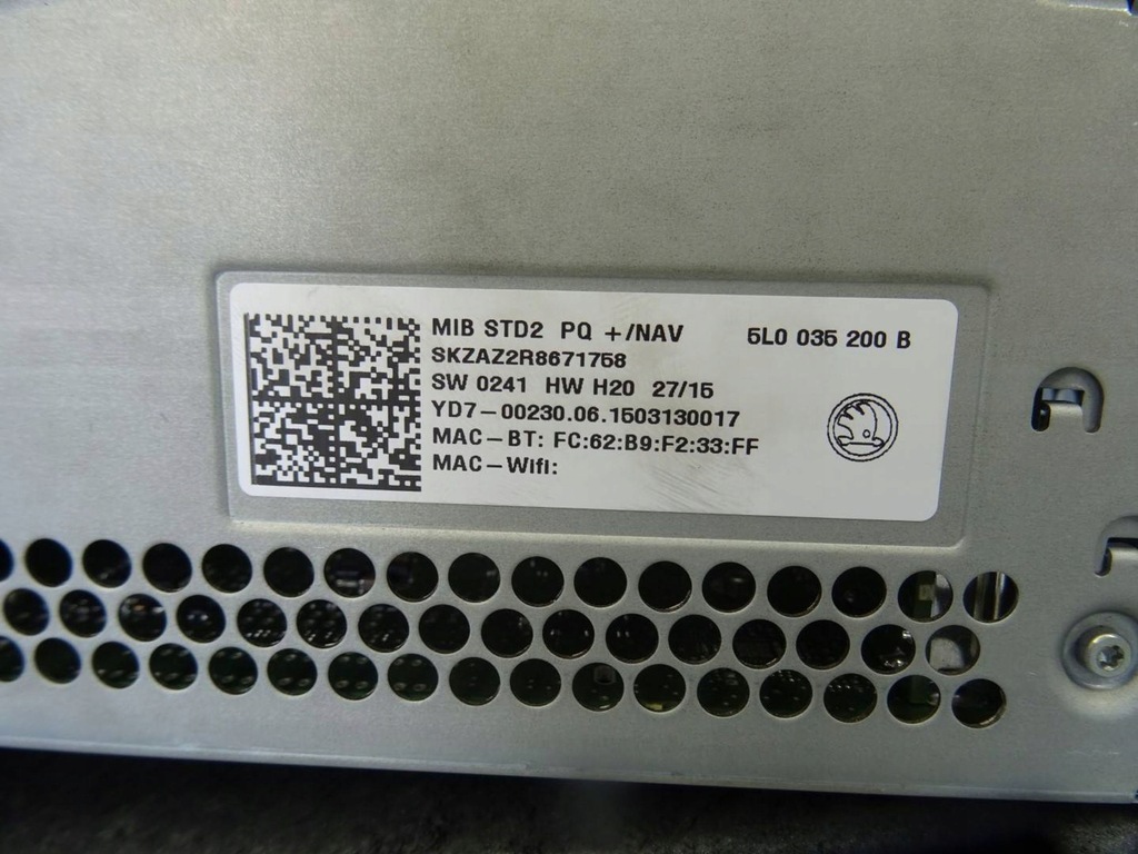 фото №7, Радио радиопроигрыватель экран дисплей skoda yeti 5l 5l0035200b