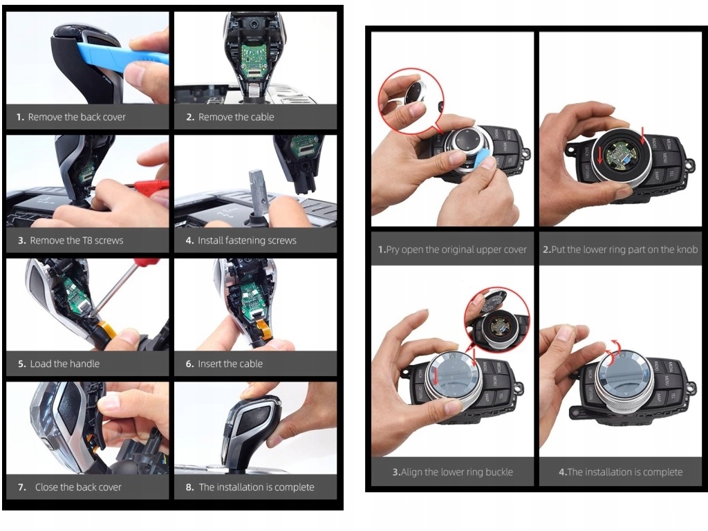 фото №7, Комплект кристальный набор ручка mgu do bmw serie 3 g20 g21 g28 2020-2021