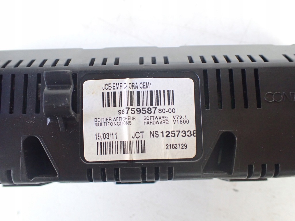 фото №7, Дисплей радіо citroen ds3 9675958780