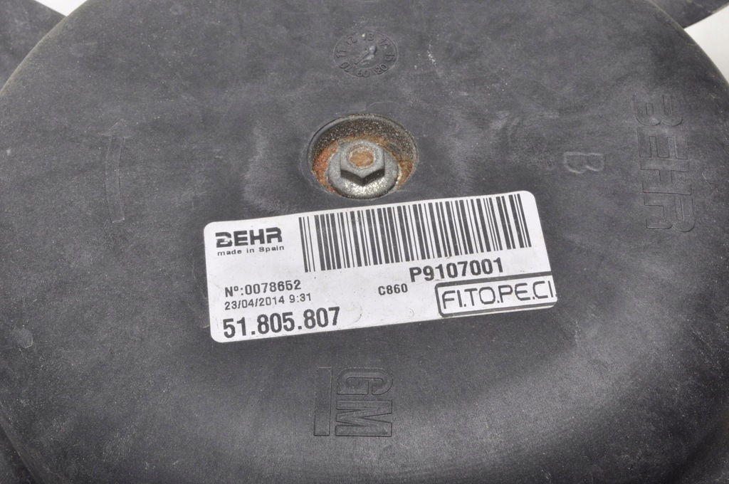 фото №8, Citroen nemo fiat florino 1.4 hdi вентилятор радиатора 51780703