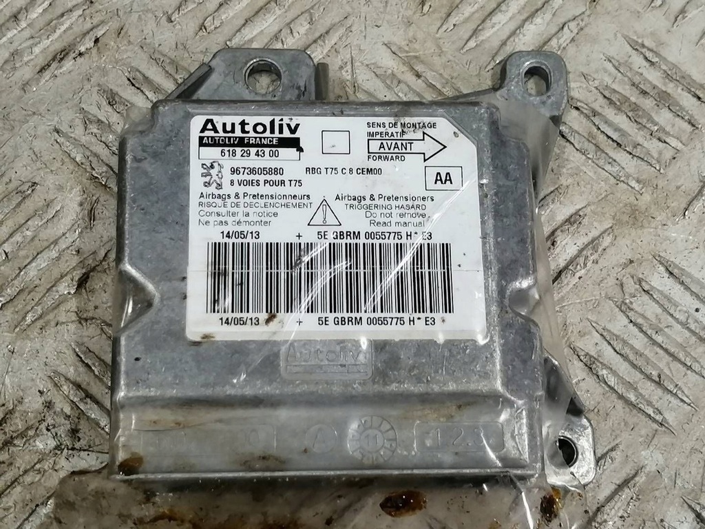 фото №1, Модуль подушка безопасности датчик peugeot rcz 1.6 thp 9673605880