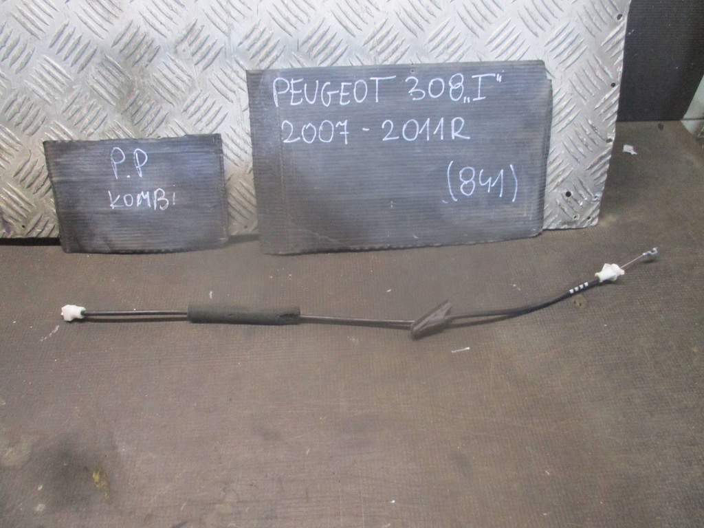 фото №1, Трос замка правый перед peugeot 308 i 07-11r