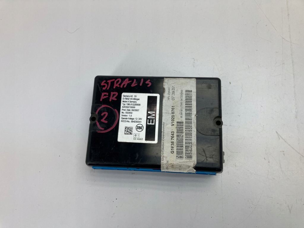 фото №1, Iveco stralis euro 5 модуль блок управления em 504167873 504230341