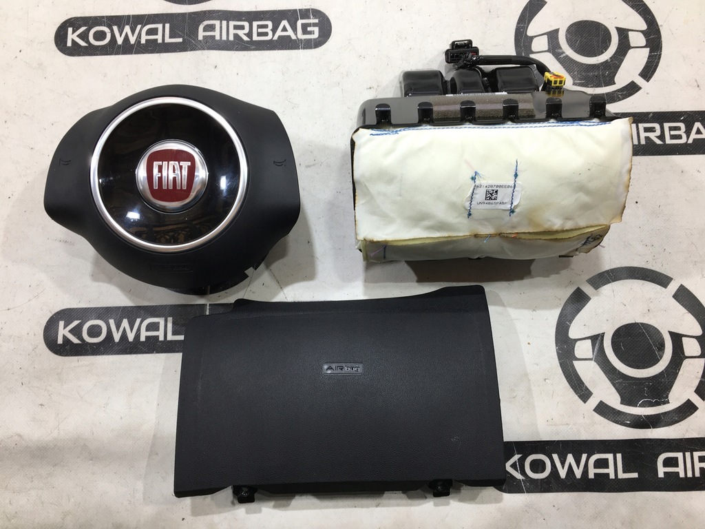 фото №5, Fiat 500e 500 e usa приборная панель консоль подушка безопасности подушки безопасности ремни оригинал демонтаж