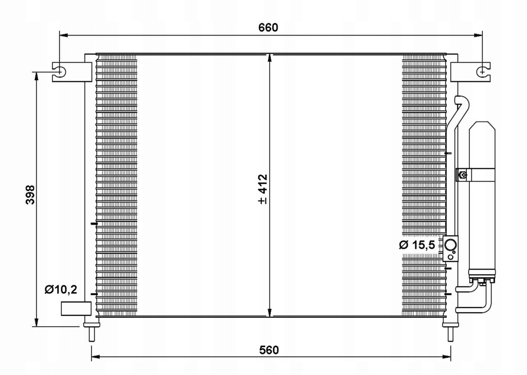 фото №10, Nrf конденсатор кондиціонера chevrolet aveo/kalos