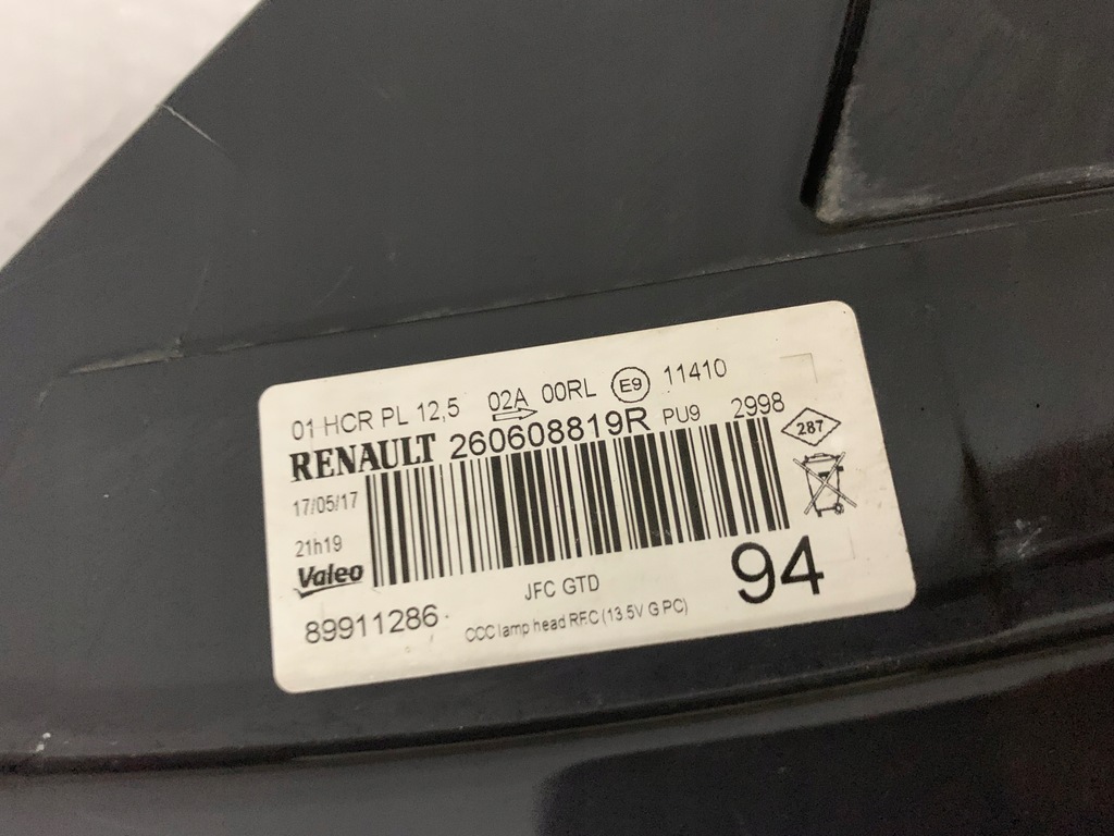 фото №4, Renault espace v full led лівий лампа ліва модуль