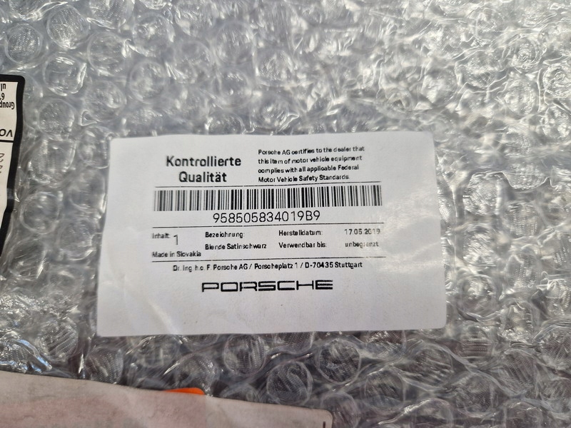 фото №11, Porsche cayenne 7p5 7p5807834n спойлер диффузор бампера задняя