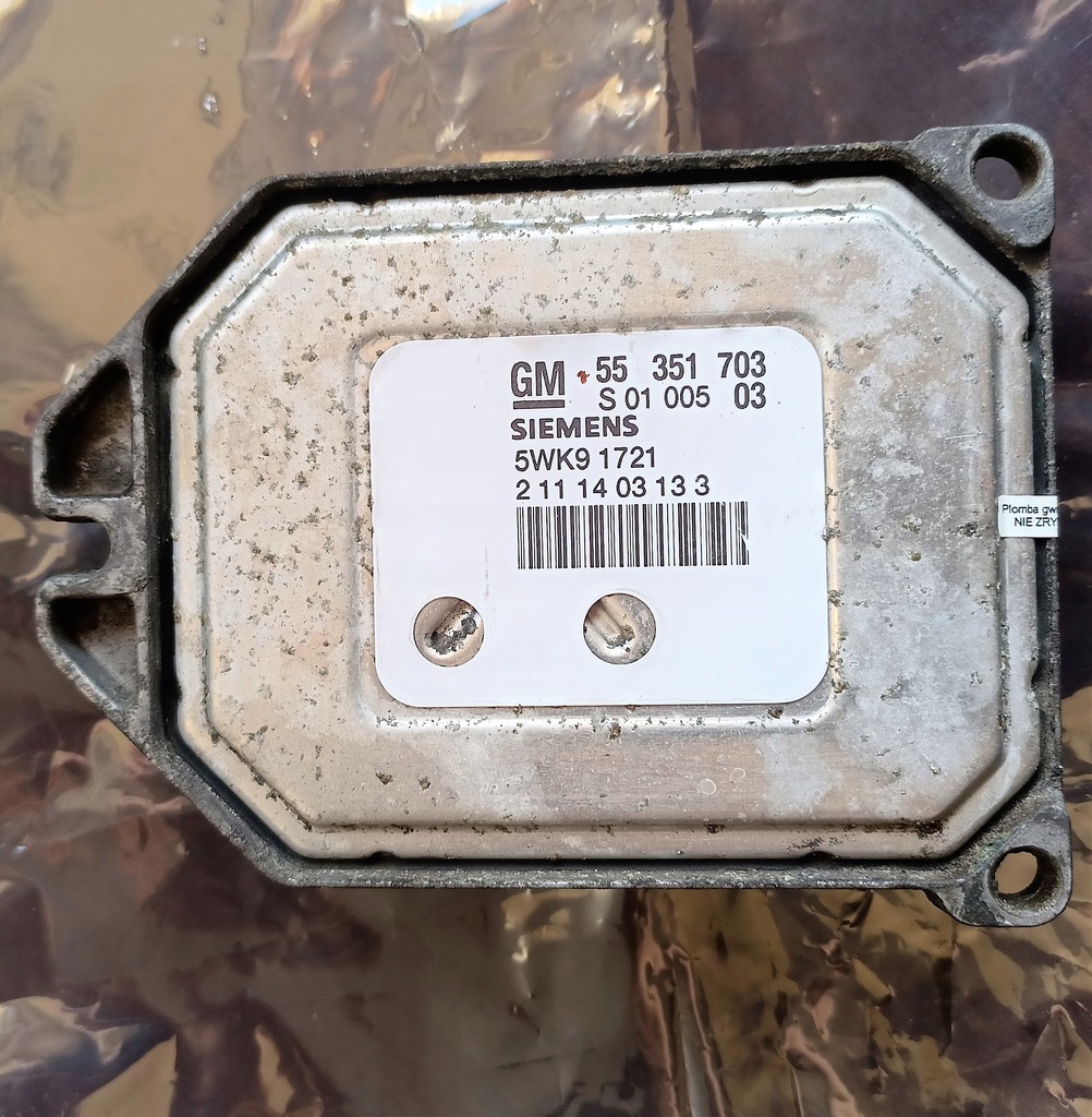 фото №6, Opel astra zafira блок управления бортовой компьютер 1.8 16v z18xe 55351703 5wk91721