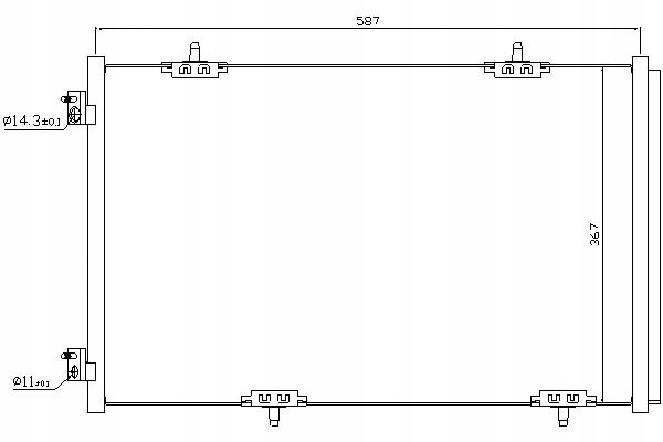 фото №14, Радиатор кондиционера nissens 940333 9674994280