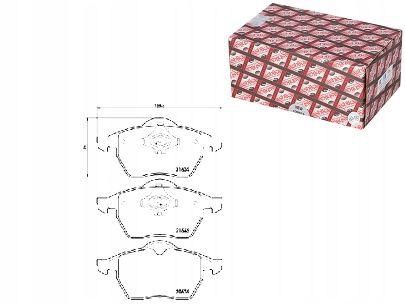 фото №1, Тормозные колодки тормозные vw passat ashika