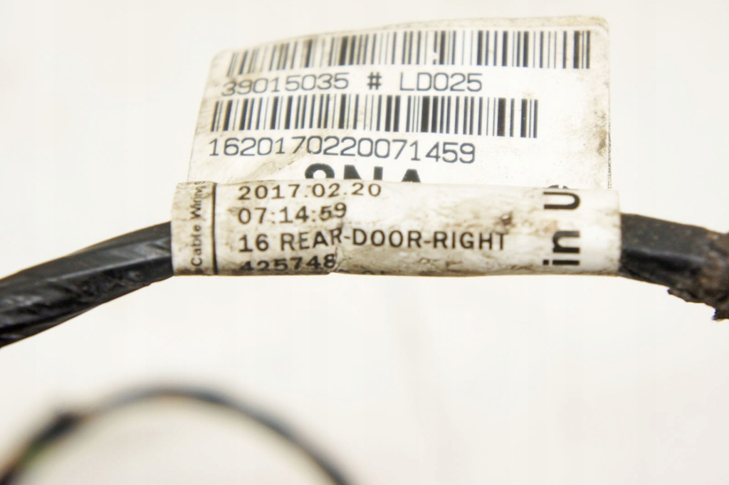 фото №6, Nd078 opel astra k жгут дверь правый задняя kombi