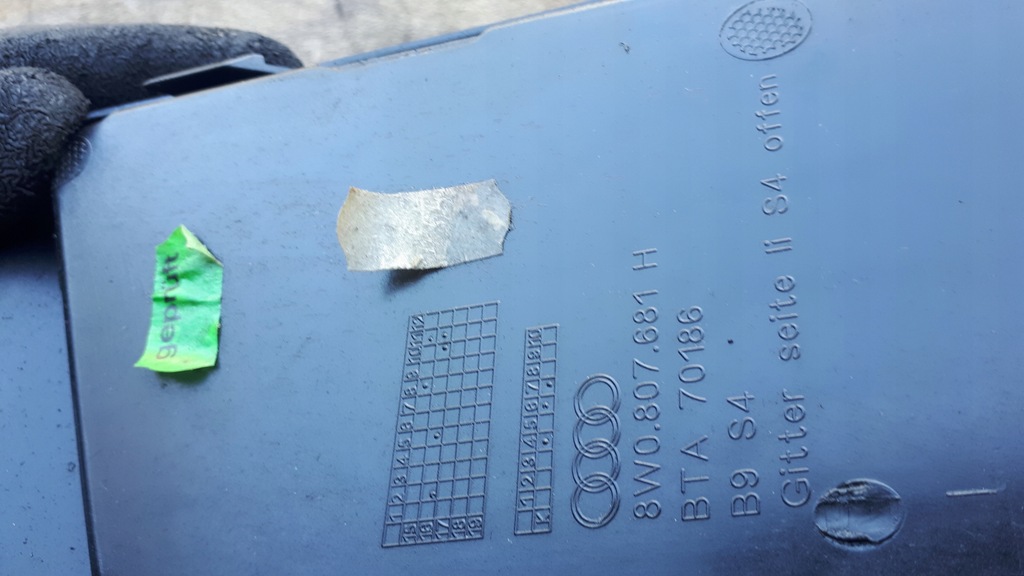 фото №10, S4 b9 a4 8w решётка бампера левая перед 8w0807681h