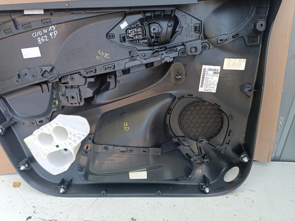 фото №10, Обшивка обивка дверь правый перед renault clio iv 809004539r