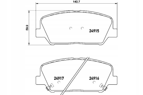 фото №1, Hella тормозные колодки тормозные hyundai grandeur 2.4 16v h