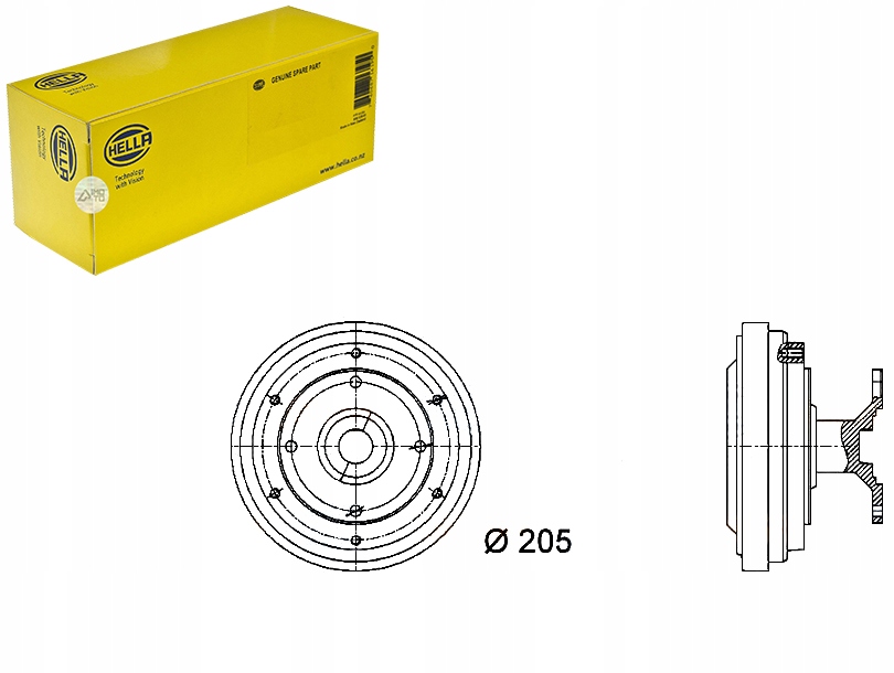 фото №1, Hella вязкостная муфта сцепление вязкостная 500342517 40800