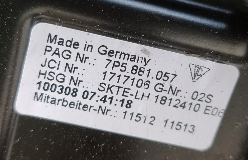 фото №8, Сиденье сиденье левая porsche cayenne ii 7p5