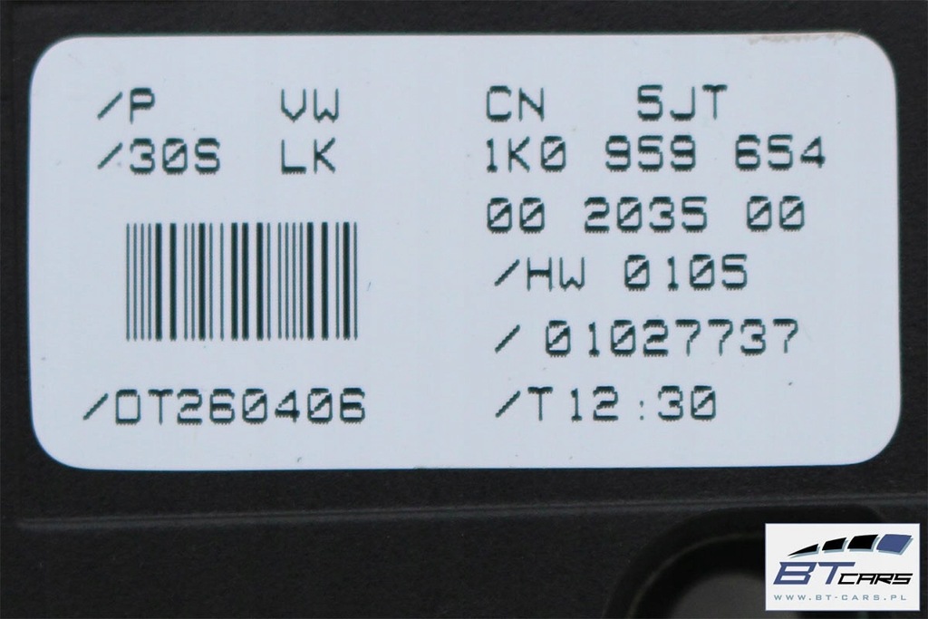 фото №6, Vw audi seat skoda датчик kąta повороту 1k0959654 1