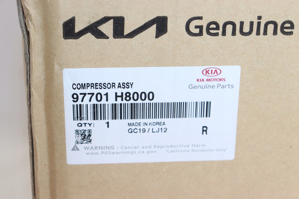 фото №12, Компрессор кондиционера kia rio iv 1.0 tgdi stonic 97701h8000 оригинальный номер nowe k-2104