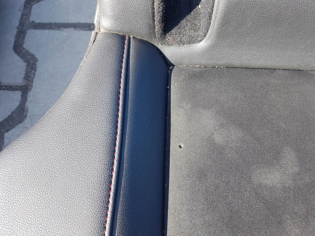 фото №7, Seat leon iii 3 12r- fr hb сиденья skórzanae alcantara заднее сиденье обшивки 5d