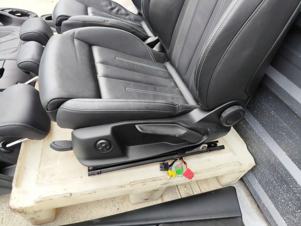 фото №9, Сиденье сиденья кожа комплект s line audi a4 b9 белый nić с подогревом !!!