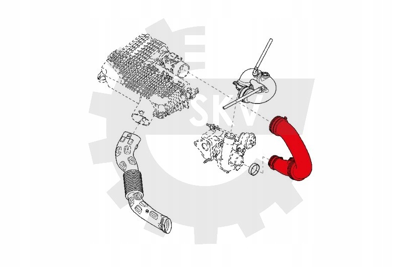 фото №11, Шланг интеркулер dacia logan, renault clio ii