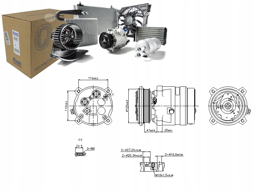 фото №1, Компресор кондиціонера alfa romeo 145, 146; fiat b