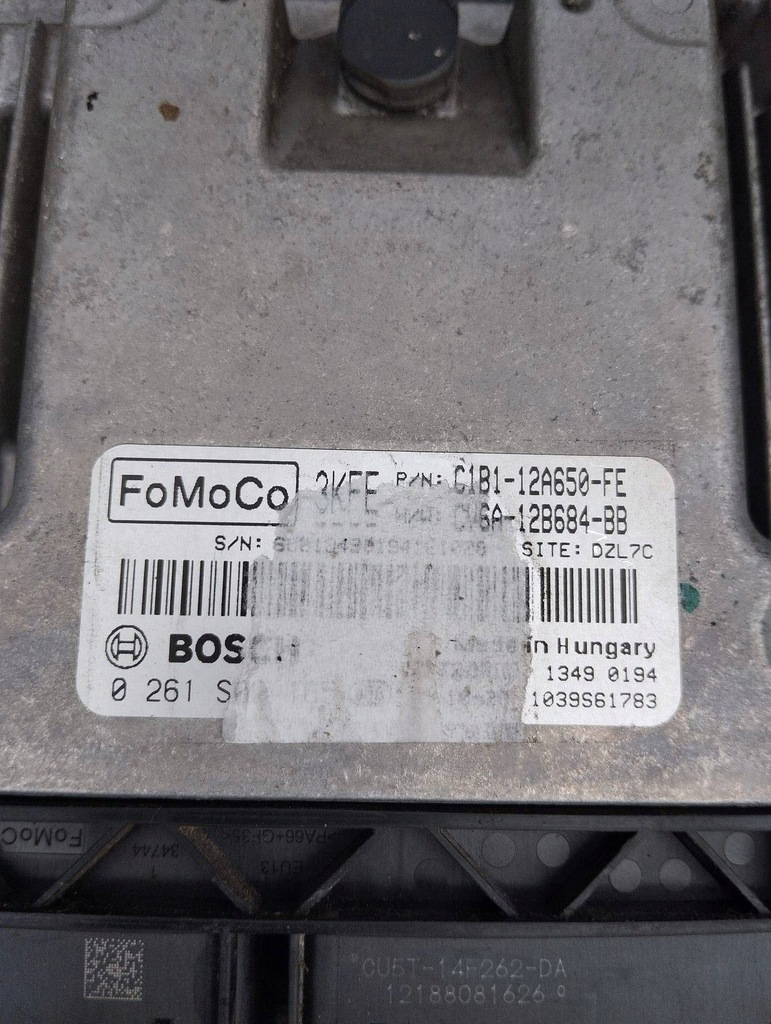 фото №10, Набір стартовий бортовий комп'ютер ford fiesta mk7 1.0 eco cv6a-12b684-bb eu