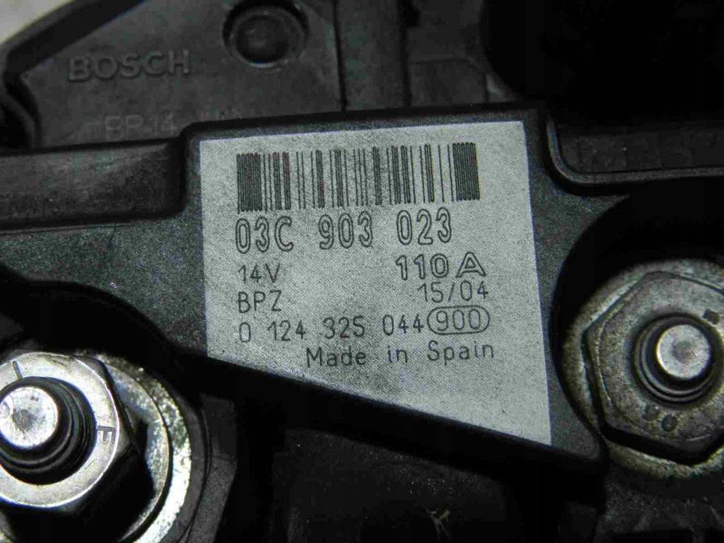 Vw polo golf jetta audi a3 генератор bosch 110a 03c903203 1.4 1.6 fsi tsi Недорого