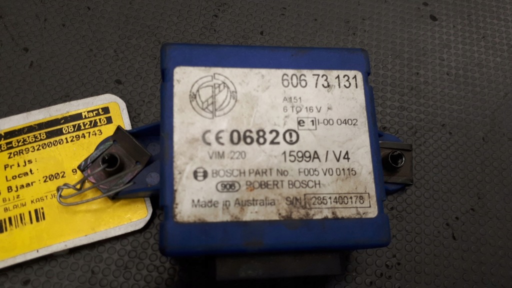 фото №1, 60673131 модуль блок управления alfa romeo 156 1.9 jtd