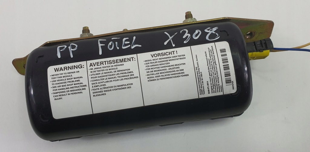 фото №1, Подушка подушка безопасности сиденье правый перед jaguar xj x308