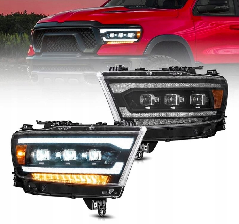 фото №1, Лампы led фары dodge ram 19-24 vland