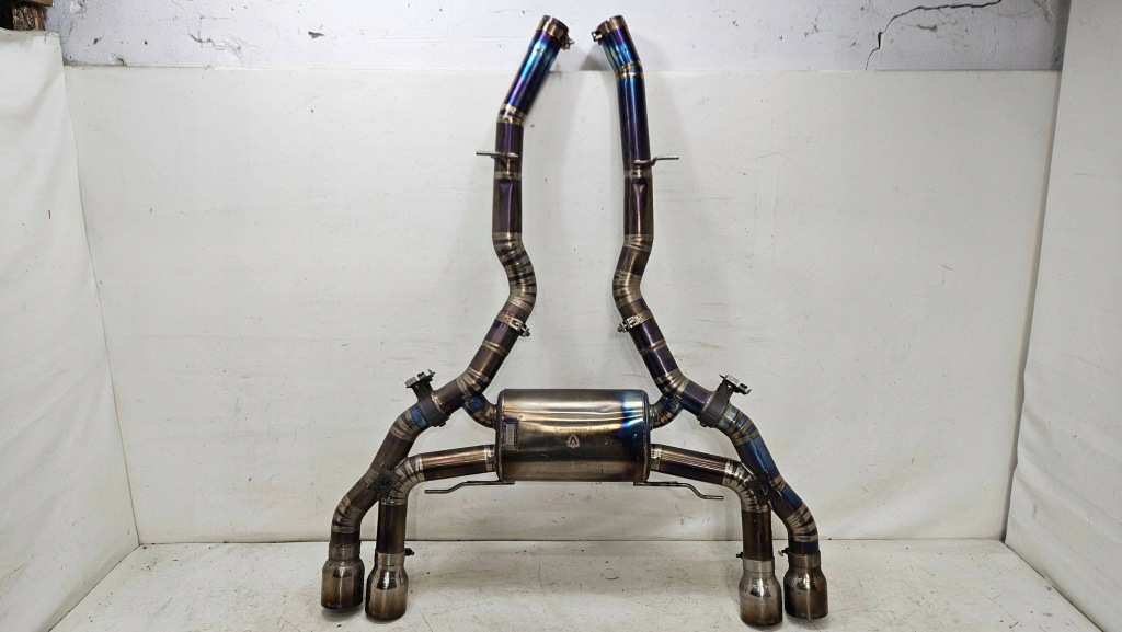 фото №8, Вихлоп гасник титановий bmw x3m x4m f98 f97 valvetronic designs special