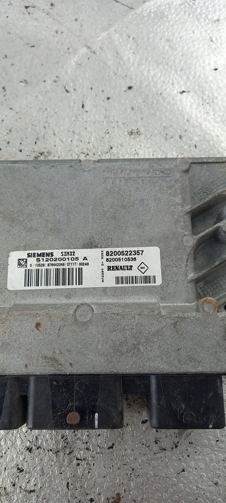 фото №2, Бортовой компьютер двигателя renault clio iii 07r 8200522357
